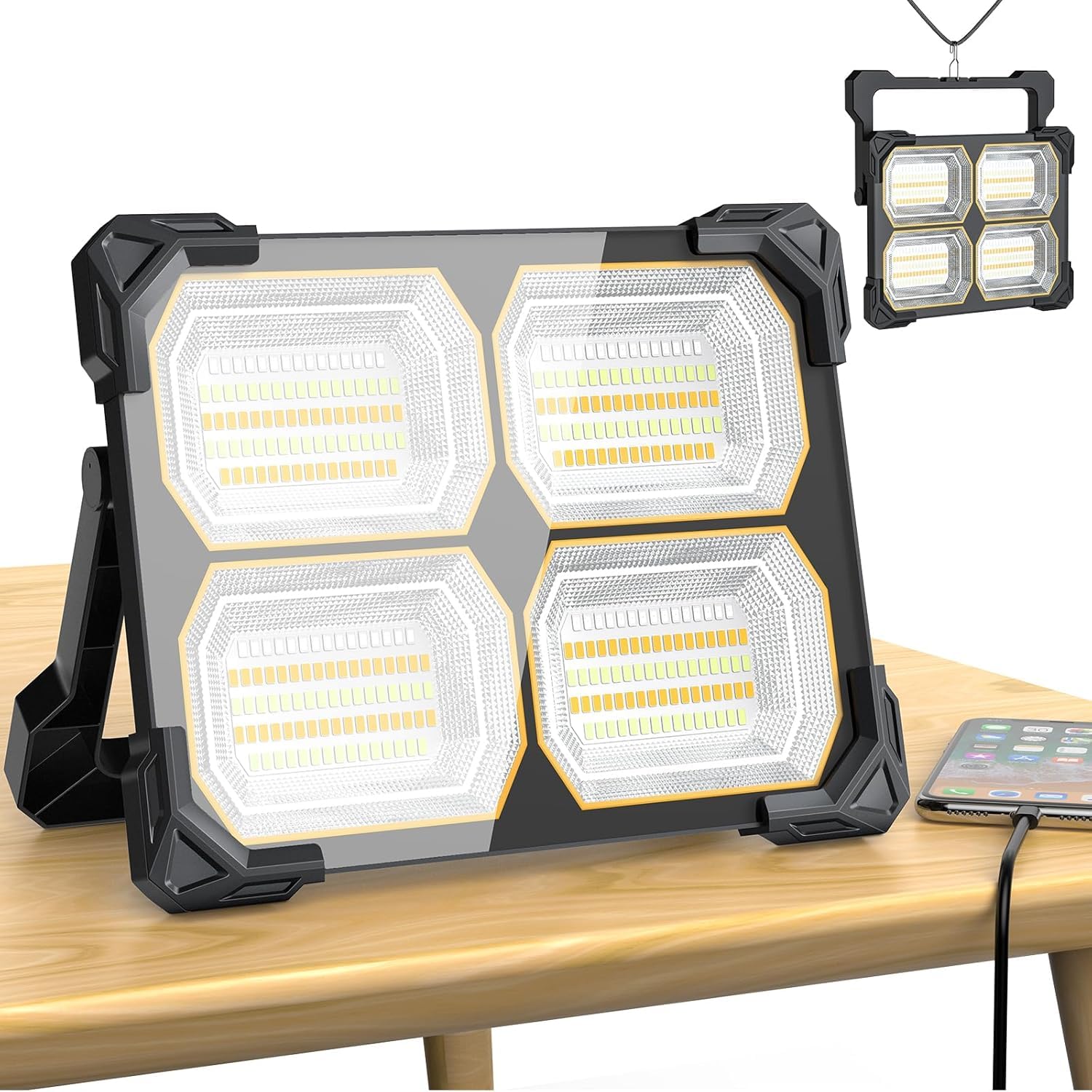 Amazon.co.jp: 【極高輝・点灯15~30時間】TANKAO 投光器 充電式 led